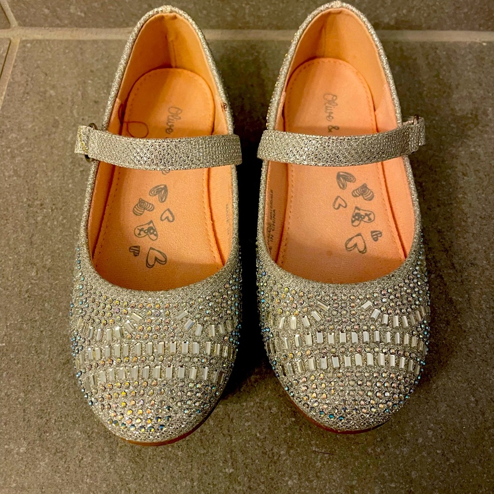 Silver Sparkle Mary Janes